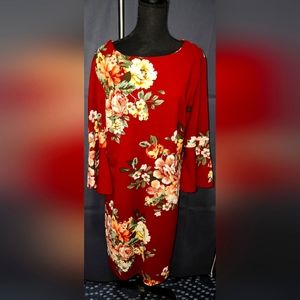 Plus Size Floral Dress 2x